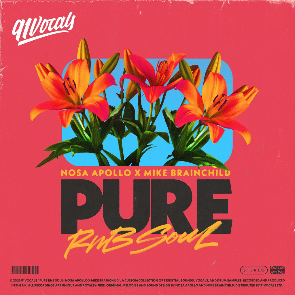 91Vocals Pure RnB Soul: Nosa Apollo x Mike Brainchild Royalty Free Sample Pack