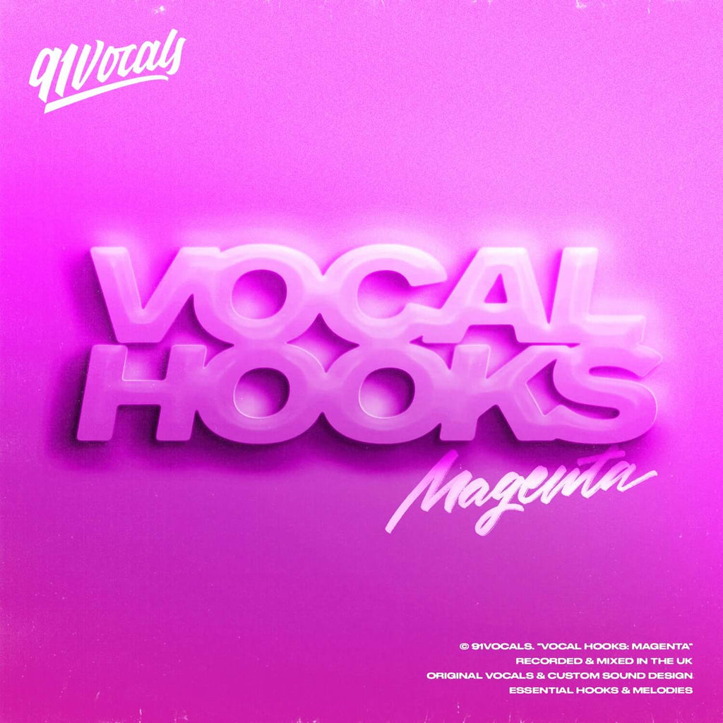 91Vocals Vocal Hooks: Magenta Royalty Free Sample Pack